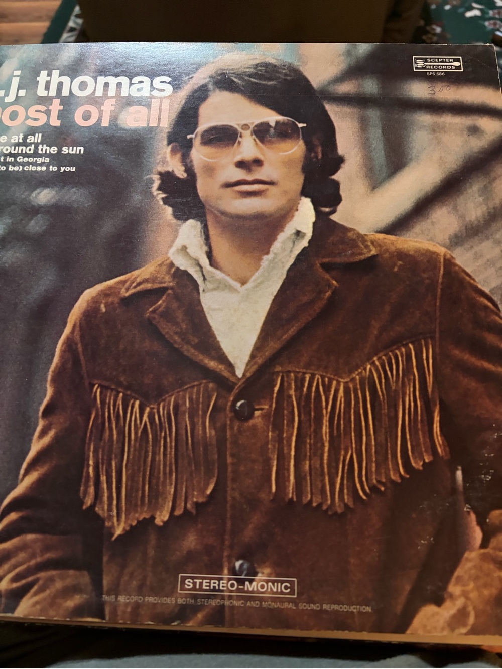 Vintage 1970 B.J. Thomas “Most of All” Vinyl LP Scepter Records SPS-586